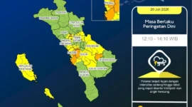 BMKG keluarkan peringatan dini cuaca untuk wilayah Sumbar. (Foto: BMKG)
