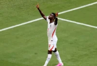 Bukayo Saka menjadi bintang kemenangan Inggris lewat hat-tricknya ke gawang Prancis. (Foto: FIFA.com)