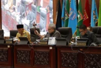 DPRD Sumbar menggelar Rapat Paripurna Pembahasan Rancangan KUA-PPAS Tahun Anggaran 2027, Senin (6/7/2026). (Foto: Ist)