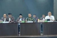 Konferensi pers penetapan mantan Jampidsus Febrie Adriansyah sebagai tersangka di Kejaksaan Agung, Jakarta, Sabtu (11/7). (Foto: Ist)