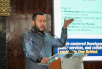 Wali Kota Padang Fadly Amran menjadi keynote speaker pada Konferensi ICSSD-SEA 2026 di Convention Hall Unand, Selasa (14/7/2026). (Foto: Pemko Padang)