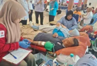 GOW Padang menggelar bakti sosial donor darah di Gedung Youth Center, Rabu (22/7/2026). (Foto: Pemko Padang)