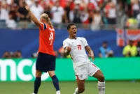 Jude Bellingham merayakan golnya ke gawang Norwegia dalam laga perempat final Piala Dunia 2026. (Foto: FIFA.com)
