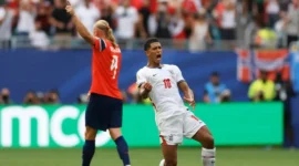 Jude Bellingham merayakan golnya ke gawang Norwegia dalam laga perempat final Piala Dunia 2026. (Foto: FIFA.com)