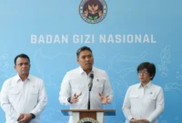 Kepala BGN, Sudaryono saat konferensi pers di Kantor BGN. (Foto: Biro Hukum dan Humas BGN)