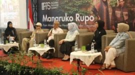 Kepala Disnakerin Kota Padang Ferri Erviyan Rinaldy saat konferensi pers PYDC 2026 di ZHM Premier Hotel Padang, Sabtu (11/7/2026). (Foto: Pemko Padang)