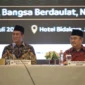 Mentan Andi Amran Sulaiman saat menghadiri Kongres Umat Islam Indonesia VIII yang digelar MUI di Jakarta, Minggu (26/7). (Foto: Ditjen PKH Kementan)