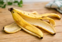Ilustrasi kulit pisang. (Foto: AI Generate)