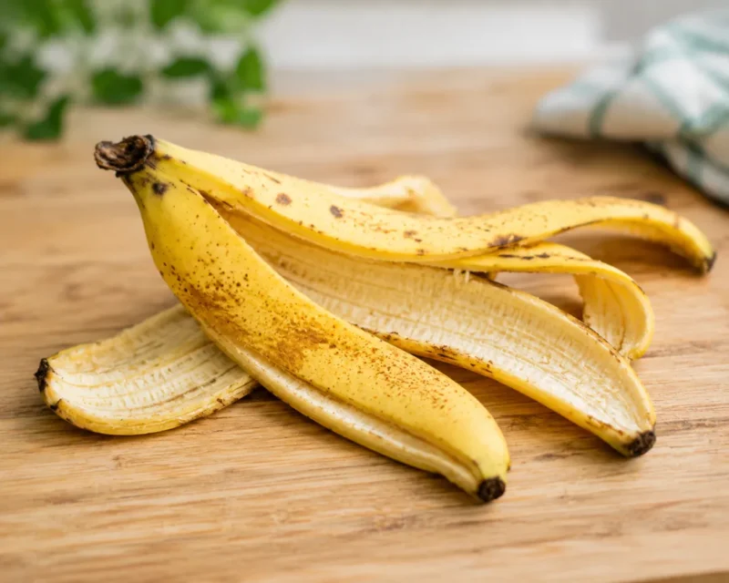 Ilustrasi kulit pisang. (Foto: AI Generate)