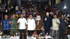 Wali Kota Padang Fadly Amran menghadiri kegiatan Layanan Diseminasi Komunikasi Masyarakat Bidang Kekayaan Intelektual di Asrama Haji Padang, Jumat (3/7/2026). (Foto: Pemko Padang)