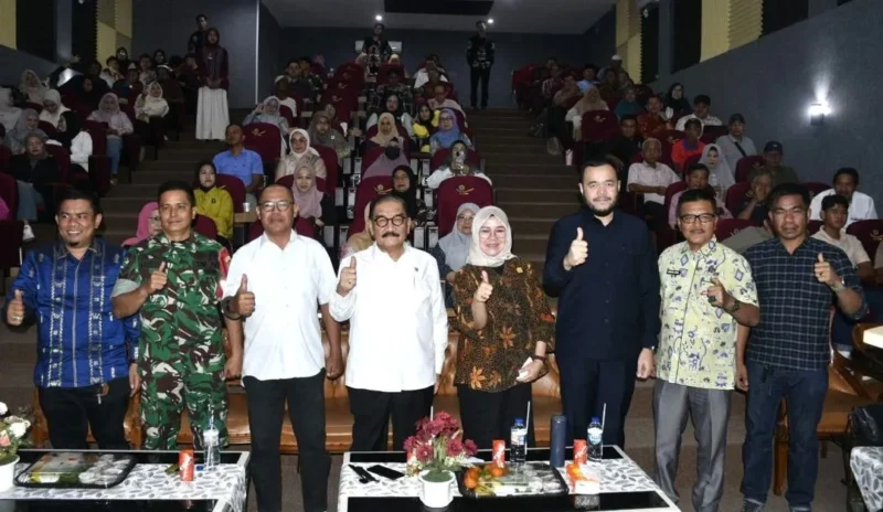 Wali Kota Padang Fadly Amran menghadiri kegiatan Layanan Diseminasi Komunikasi Masyarakat Bidang Kekayaan Intelektual di Asrama Haji Padang, Jumat (3/7/2026). (Foto: Pemko Padang)
