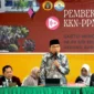 Wakil Wali Kota Padang Maigus Nasir menjadi pemateri pada kegiatan pembekalan mahasiswa KKN-PPM Unes 2026 di Auditorium Unes, Sabtu (18/7/2026). (Foto: Pemko Padang)
