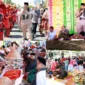 Pemko Pariaman menggelar Makan Bajamba bersama ribuan warga di halaman Balaikota Pariaman, Kamis (2/7/2026). (Foto: Diskominfo Pariaman)