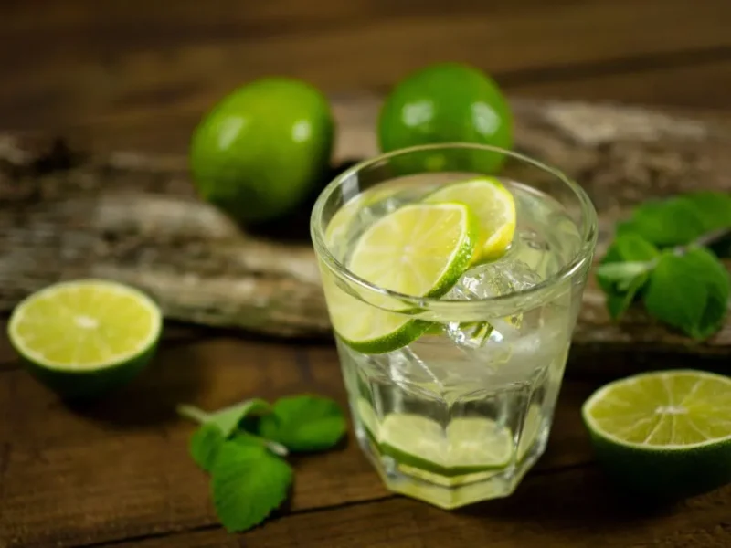 Ilustrasi minuman dengan irisan jeruk nipis. (Foto: Pexels)