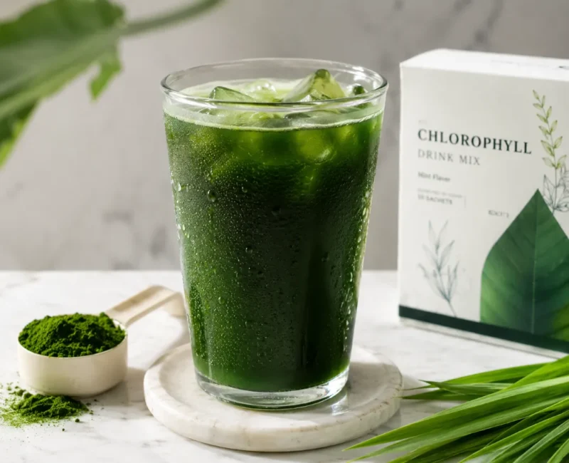 Minuman klorofil. (Foto: AI Generate)