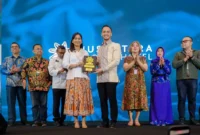 Wamenpar Ni Luh Puspa saat pembukaan Nusantara Food & Hotel Expo 2026 di ICE BSD City, Tangsel, Kamis (9/7/2026). (Foto: Kemenpar)