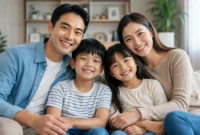 Ilustrasi orang dewasa dan anak-anak. (Foto: AI Generate)