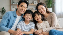 Ilustrasi orang dewasa dan anak-anak. (Foto: AI Generate)