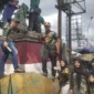 PPM Kecamatan Lubuk Kilangan bersama Paparatih Bandar Buat gotong royong mengecat ulang Monumen Tugu Panyarangan di kawasan Pasar Bandar Buat, Minggu (5/7/2026). (Foto: Ist)