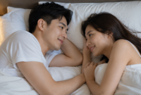 Ilustrasi pasangan di tempat tidur. (Foto: AI Generate)