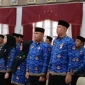 Pemprov Sumbar menggelar pelantikan puluhan pejabat administrator (Eselon III) dan pejabat pengawas (Eselon IV) di Auditorium Gubernuran, Kamis (2/7/2026). 