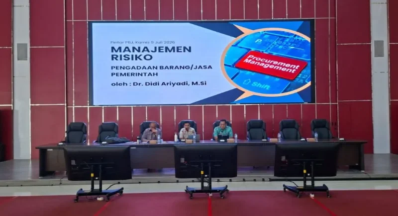 Pelatihan Pintar PBJ (Smart Procurement) di Ruang Bagindo Aziz Chan, Balai Kota Padang, Aie Pacah, Kamis (9/7/2026). (Foto: Pemko Padang)