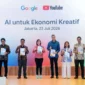 Wamen Ekonomi Kreatif, Irene Umar saat peluncuran AI Economic Impact Report: Building the Future: Shaping Indonesia’s AI Era dalam forum Google & Youtube untuk AI dan Ekonomi Kreatif di Thamrin Nine Ballroom, Jakarta, Kamis (23/7/2026). (Foto: Kementerian Ekraf)