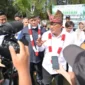 Gubernur Mahyeldi dan Menteri LH Moh Jumhur Hidayat meluncurkan Gerakan Tobat Ekologis di Politeknik Pelayaran Sumbar, Kabupaten Padang Pariaman, Selasa (14/7/2026). (Foto: ADPSB)