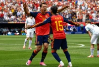 Pemain Timnas Spanyol merayakan gol ke gawang Austria. (Foto: FIFA.com)