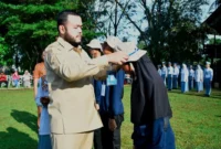 Wali Kota Padang, Fadly Amran membuka Diksista MAN 3 Padang di Bumi Perkemahan Sungrilla, Sungai Lareh, Lubuk Minturun, Senin (27/7/2026). (Foto: Pemko Padang)