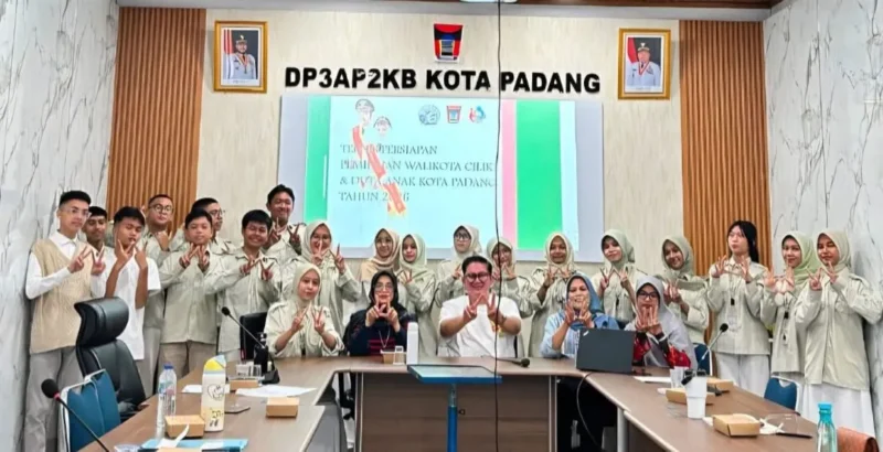 DP3AP2KB Kota Padang kembali menggelar Pemilihan Wali Kota Cilik dan Duta Anak Kota Padang Tahun 2026. (Foto: Pemko Padang)
