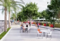 Maket Taman Kota Baru yang akan dibangun di kawasan Pantai Padang.
