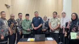 Wakil Wali Kota Padang Maigus Nasir dan rombongan melakukan koordinasi dan konsultasi ke Kemensos dan Kementerian ATR/BPN untuk percepatan pembangunan Sekolah Rakyat. (Foto: Pemko Padang)