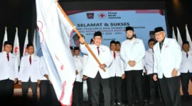 Wali Kota Padang, Fadly Amran, menghadiri pelantikan Pengurus dan Dewan Kehormatan PMI Padang masa bakti 2026-2031 di The Axana Hotel Padang, Rabu (22/7/2026). (Foto: Pemko Padang)