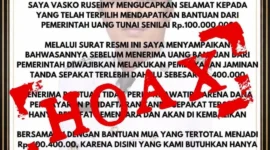 Hati-hati penipuan AI catut identitas WagubVasko Ruseimy. (Foto: ADPSB)