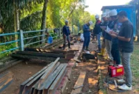 Perumda Air Minum Kota Padang mulai melakukan perbaikan bangunan accelerator IPA Gunung Pangilun, Selasa (21/7/2026). (Foto: Pemko Padang)