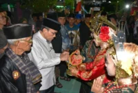 Wakil Wali Kota Padang Maigus Nasir meresmikan Sasaran Silek Ranah Nuansa Tampat Lua. (Foto: Pemko Padang)