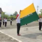 Paskibraka Kota Padang mematangkan persiapan upacara gugurnya Bagindo Aziz Chan ke-79 di Lapangan Tugu APEKSI, Kompleks Kantor Balai Kota Padang, Aie Pacah, Sabtu (18/7/2026). (Foto: Pemko Padang)