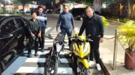 Polresta Padang mengamankan tiga motor knalpot brong saat patroli KRYD. (Foto: Polda Sumbar)
