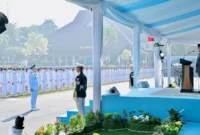 Presiden Prabowo Subianto memimpin Upacara Pelantikan Pamong Praja Muda (PPM) Angkatan XXXIII IPDN 2026 di Lapangan Parade IPDN Kampus Jatinangor, Kabupaten Sumedang, Jawa Barat, Rabu (29/7/2026). (Foto: BPMI Setpres/Laily Rachev)