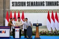Presiden Prabowo Subianto meresmikan revitalisasi Stasiun Semarang Tawang di Kota Semarang, Jawa Tengah, Kamis (30/7/2026). (Foto: BPMI Setpres)