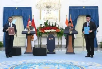 Presiden Prabowo Subianto dan PM India Narendra Modi menyepakati 16 kerja sama strategis dalam pertemuan bilateral di Istana Merdeka, Jakarta. (Foto: BPMI Setpres)