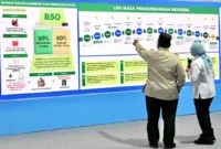 Presiden Prabowo meninjau Walk-in Gallery yang menampilkan penjelasan teknis mengenai produk Biodiesel B50. (Foto: BPMI Setpres)