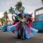 Puncak penyelenggaraan Jember Fashion Carnaval (JFC) 2026 di Alun-Alun Kabupaten Jember, Minggu (26/7). (Foto: Kemenpar)