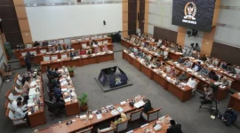 Rapat kerja Kemenhaj bersama Komisi VIII DPR RI di Jakarta, Selasa (14/7/2026). (Foto: Kemenhaj)