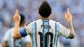 Argentina memastikan tempat di Babak 16 Besar Piala Dunia FIFA 2026 setelah menaklukkan Tanjung Verde 3-2 di Miami Stadium, Sabtu (4/7). (Foto: FIFA.com) 