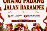 Tari Kolosal Urang Padang Jalan Barampek meriahkan Padang Harmoni Festival HJK Padang ke-357. (Foto: Pemko Padang)