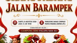 Tari Kolosal Urang Padang Jalan Barampek meriahkan Padang Harmoni Festival HJK Padang ke-357. (Foto: Pemko Padang)