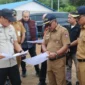 Tim Satgas pemerintah pusat melakukan monitoring penggunaan TKD tambahan di Kota Padang, sekaligus meninjau pembangunan Huntap di Balai Gadang. (Foto: Pemko Padang)