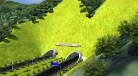 Desain rencana pembangunan jalan tol ruas Bukittinggi–Padang Panjang–Sicincin. (Foto: Dok. Hutama Karya)